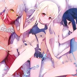 C97 Fate/kaleid Liner Prisma Illya - Illya, Chloe & Miyu Swimsuit Ver. - Doujin Mature Character Rubber Playmat Play Mats
