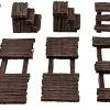 MONSTER FIGHT CLUB Monster Scenery: Bridges & Barricades Miniature Games