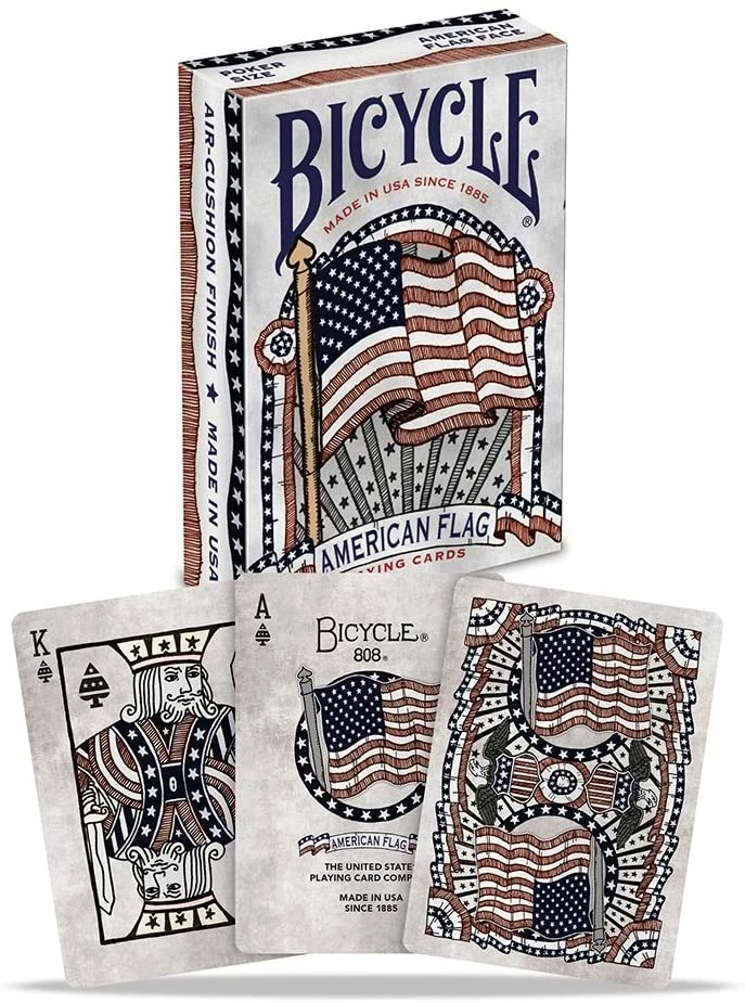 Non-Collectible Card Games Bicycle Playing Cards: American Flag 3 Non-Collectible Card Games Bicycle Playing Cards: American Flag
