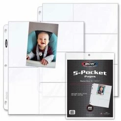 BCW Supplies: Pages - Pro 5-Pocket Photo Pages (20CT) (Pre-Order) Binder