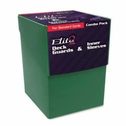 BCW DIVERSIFIED Deck Guard: Elite2: Combo Pack - Green - Basic Sleeves 100CT (Pre-order)