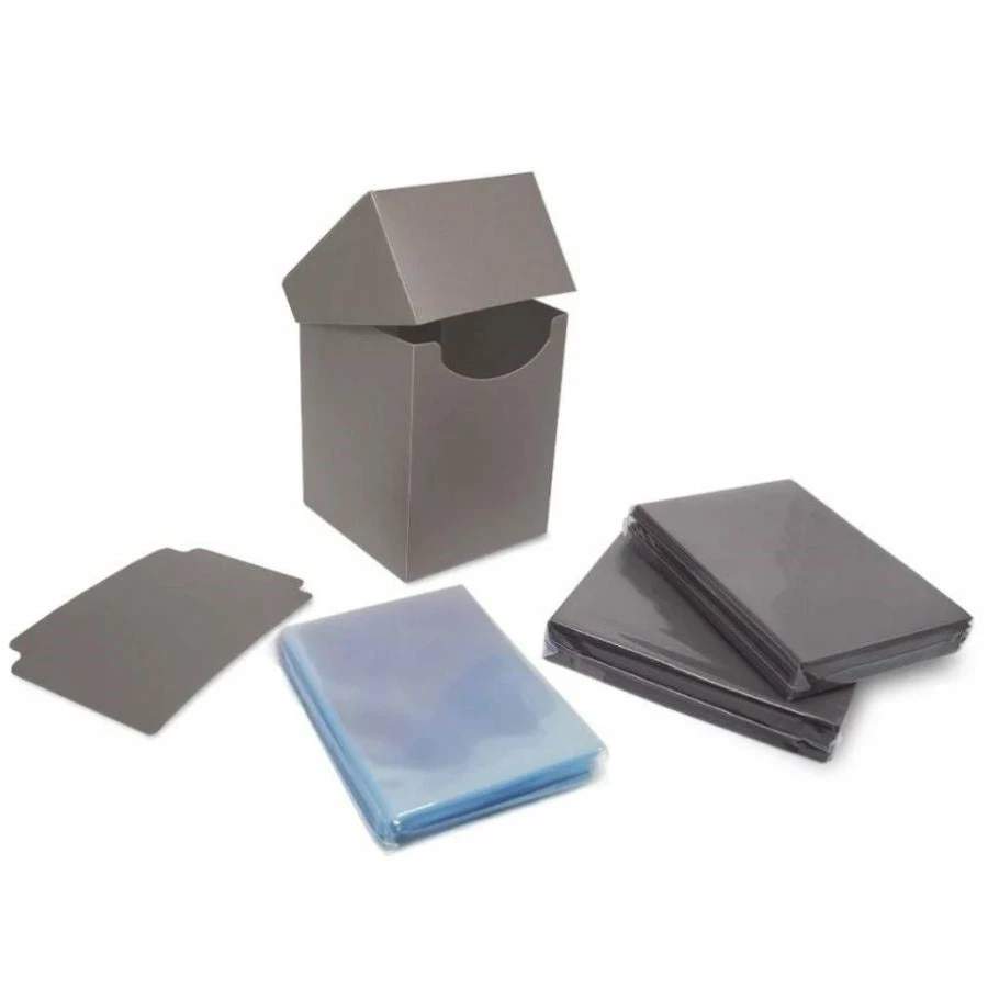 BCW DIVERSIFIED Deck Guard: Elite2: Combo Pack - Cool Gray - Basic Sleeves 100CT 4 BCW DIVERSIFIED Deck Guard: Elite2: Combo Pack - Cool Gray - Basic Sleeves 100CT