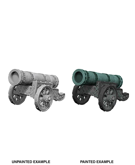 WizKids Deep Cuts Unpainted Miniatures: Large Cannon W12.5 Miniature Games 3 WizKids Deep Cuts Unpainted Miniatures: Large Cannon W12.5 Miniature Games