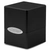 Deck Boxes & Storage Boxes Ultra Pro: Satin Cube: Jet Black Deck Box