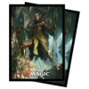 Magic The Gathering: Zendikar Rising - Nissa Of Shadowed Boughs - Ultra Pro Art Sleeves V.3 (100CT) Card Sleeves