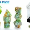 GATE KEEPER GAMES Aether Dice: Ork York (7 Polyhedral Dice Set) Dungeons & Dragons