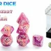 GATE KEEPER GAMES Aether Dice: Raspberry And Cream (7 Polyhedral Dice Set) 1 GATE KEEPER GAMES Aether Dice: Raspberry And Cream (7 Polyhedral Dice Set)
