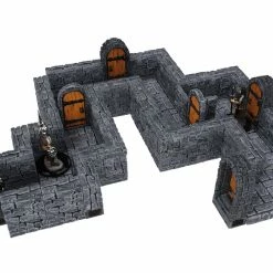 WIZKIDS Miniature Games WarLock Tiles: Expansion Pack - 1 In Dungeon Straight Walls