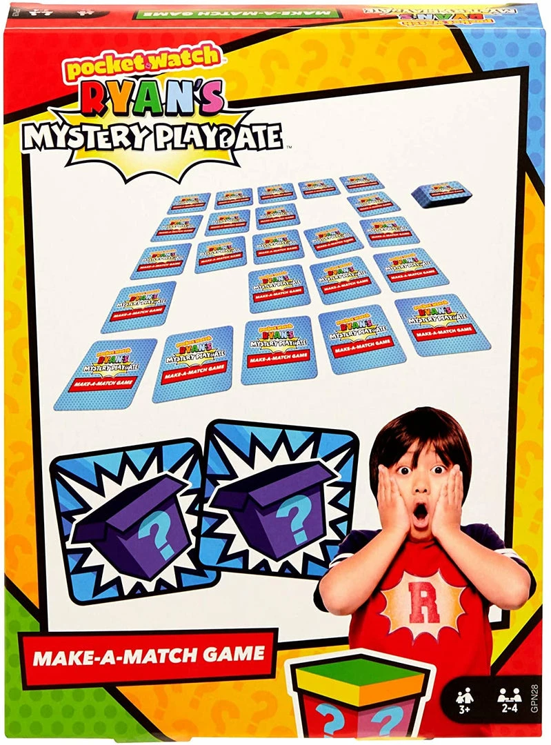 MATTEL, INC. Pocket Watch Ryan's Mystery Playdate Make-a-Match Card Game Non-Collectible Card Games 3 MATTEL, INC. Pocket Watch Ryan's Mystery Playdate Make-a-Match Card Game Non-Collectible Card Games