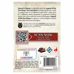 Fantasy Flight Games Legend Of The Five Rings LCG: Honor In Flames Dynasty Pack Card Game