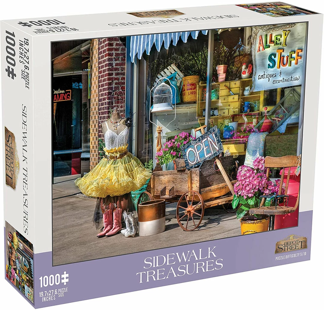 TOY VAULT Puzzle: Sidewalk Treasures (1000pc) Puzzles 3 TOY VAULT Puzzle: Sidewalk Treasures (1000pc) Puzzles