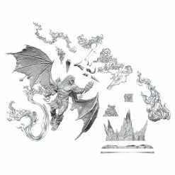 WIZKIDS Dungeons & Dragons D&D Frameworks: Balor W1 Unpainted Miniatures [Pre-order] Miniature Games