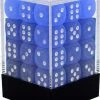 Dungeons & Dragons Chessex 36pcs/12mm D6 Dice Set: Frosted Blue W/ White [In Stock]