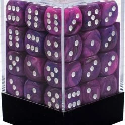 Dungeons & Dragons Chessex 36pcs/12mm D6 Dice Set: Festive Violet White