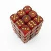 Dungeons & Dragons Chessex 36pcs/12mm D6 Dice Set: Glitter Ruby/Gold