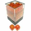 Chessex 36pcs/12mm D6 Dice Set: Ghostly Glow - Orange/Yellow Dungeons & Dragons