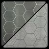 Play Mats Reversible Hexes Black/Grey - Chessex Battlemat [Pre-order]