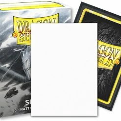 ARCANE TINMEN Card Sleeves Dragon Shield - Snow - Dual Matte Art Sleeves (100CT)