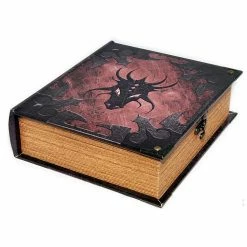 Wizardry Foundry Deck Boxes & Storage Boxes Grimoire Deck Box, Dragonlord | Store 800+ Standard Size Cards + D&D Adventure Series, Roghar - The Dragon Hunter, Acrylic Character Stand (Bundle)