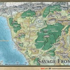 GALE FORCE 9 Dungeons & Dragons: Savage Frontier Map (31" X 21")