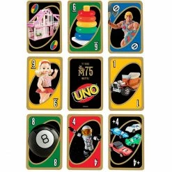 MATTEL, INC. Non-Collectible Card Games UNO: Mattel 75th Anniversary Card Game