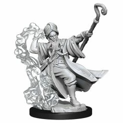 WIZKIDS Dungeons & Dragons D&D Frameworks: Human Wizard Male W1 Unpainted Miniatures [Pre-order] Miniature Games