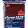 KMC Standard Sized Hyper Mat Red USA Distribution Basic Sleeves (100 COUNT)