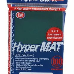 KMC Standard Sized Hyper Mat Green USA Distribution Basic Sleeves (100 COUNT)
