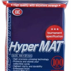 Card Sleeves KMC Standard Sized Hyper Mat Purple USA Distribution Basic Sleeves (100 COUNT) [In Stock]