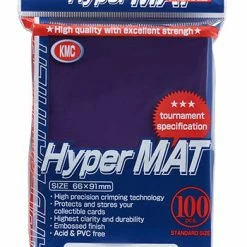 Card Sleeves KMC Standard Sized Hyper Mat Purple USA Distribution Basic Sleeves (100 COUNT) [In Stock]