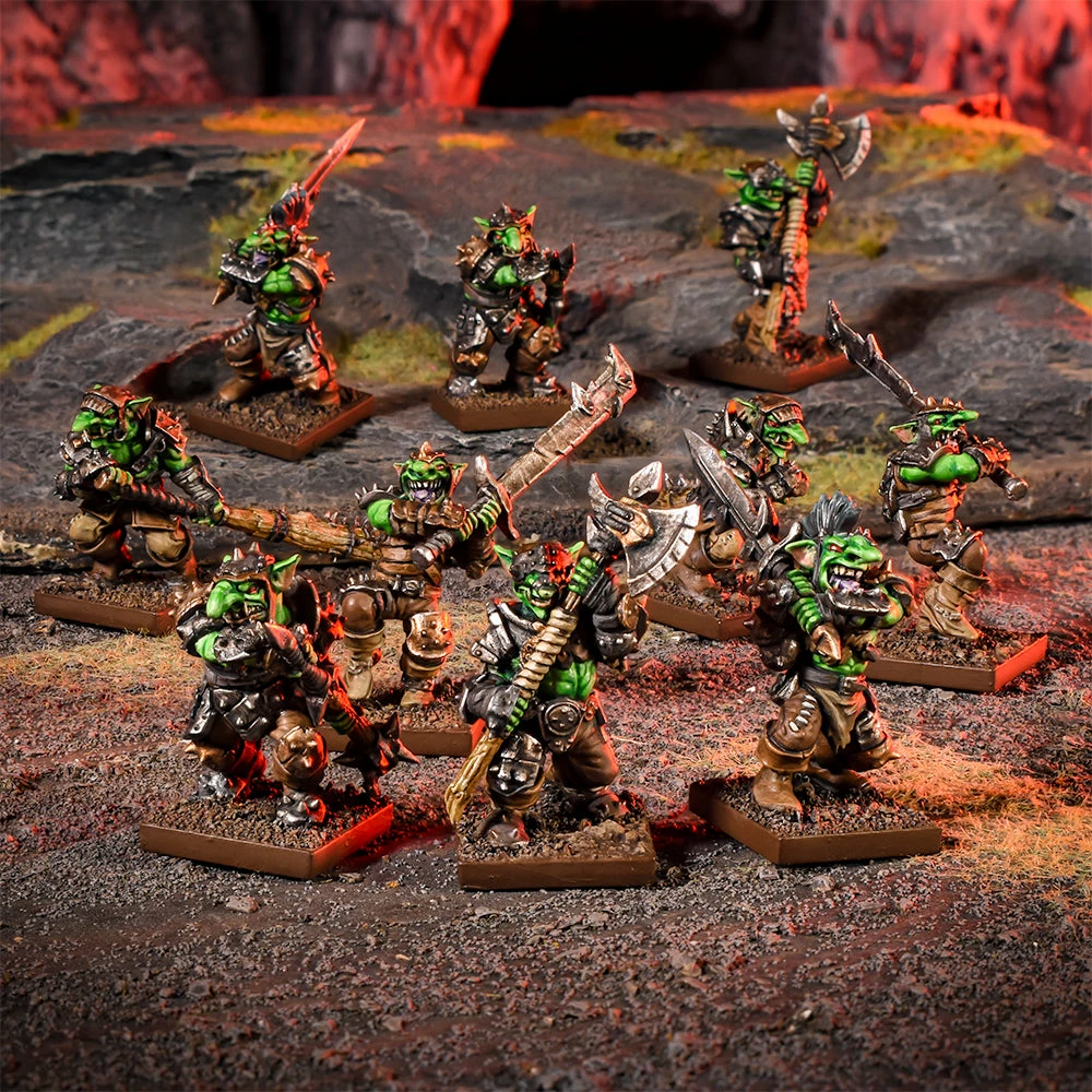 MANTIC ENTERTAINMENT Kings Of War 3rd Edition: Goblin Luggits Troop Miniatures Miniature Games 4 MANTIC ENTERTAINMENT Kings Of War 3rd Edition: Goblin Luggits Troop Miniatures Miniature Games