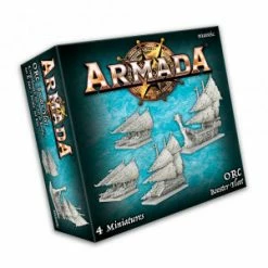 MANTIC ENTERTAINMENT Miniature Games Armada: Orc Booster Fleet Miniatures Game