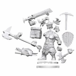 WIZKIDS Dungeons & Dragons D&D Frameworks: Orc Barbarian Male W1 Unpainted Miniatures [Pre-order]