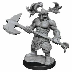 WIZKIDS Dungeons & Dragons D&D Frameworks: Orc Barbarian Male W1 Unpainted Miniatures [Pre-order]