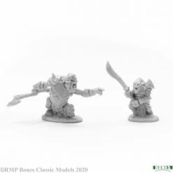 Reaper Miniatures - Dark Heaven Bones: Armored Goblin Leaders Miniatures