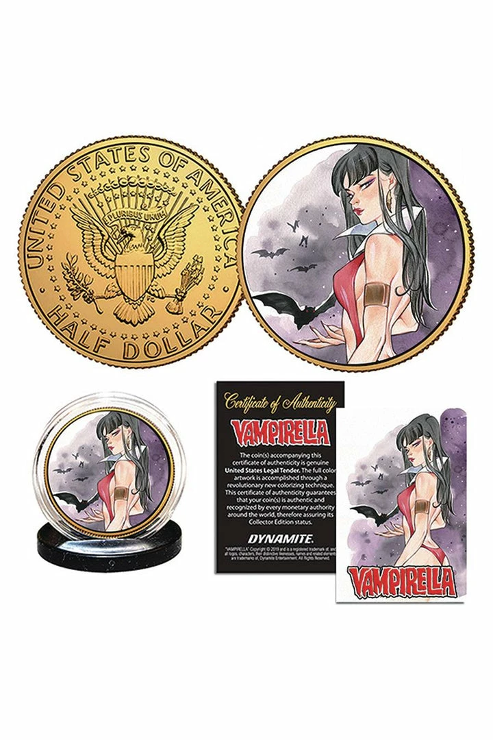 Vampirella Momoko Vampirella #12 - Dynamite Collectible Coin Novelties 3 Vampirella Momoko Vampirella #12 - Dynamite Collectible Coin Novelties