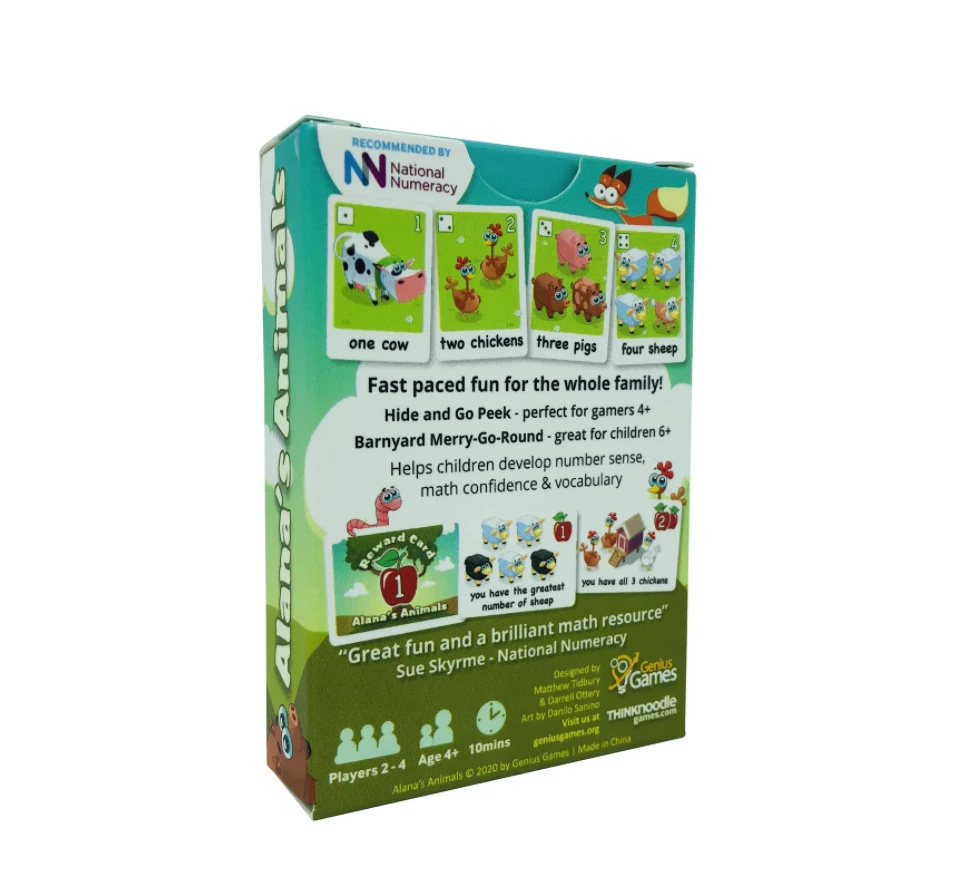GENIUS GAMES Alana's Animals: A Beginner's Counting Card Game Non-Collectible Card Games 4 GENIUS GAMES Alana's Animals: A Beginner's Counting Card Game Non-Collectible Card Games