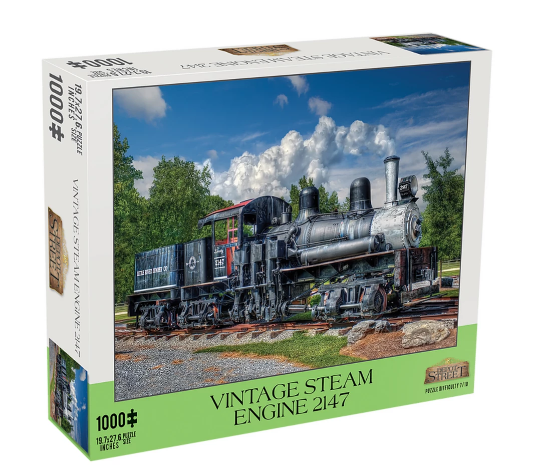 TOY VAULT Puzzles Puzzle: Vintage Steam Engine (1000pc) 3 TOY VAULT Puzzles Puzzle: Vintage Steam Engine (1000pc)