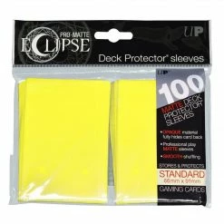 Eclipse Lemon Yellow Ultra Pro Pro-Matte Basic Sleeves 100CT Card Sleeves