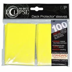 Eclipse Lemon Yellow Ultra Pro Pro-Matte Basic Sleeves 100CT Card Sleeves