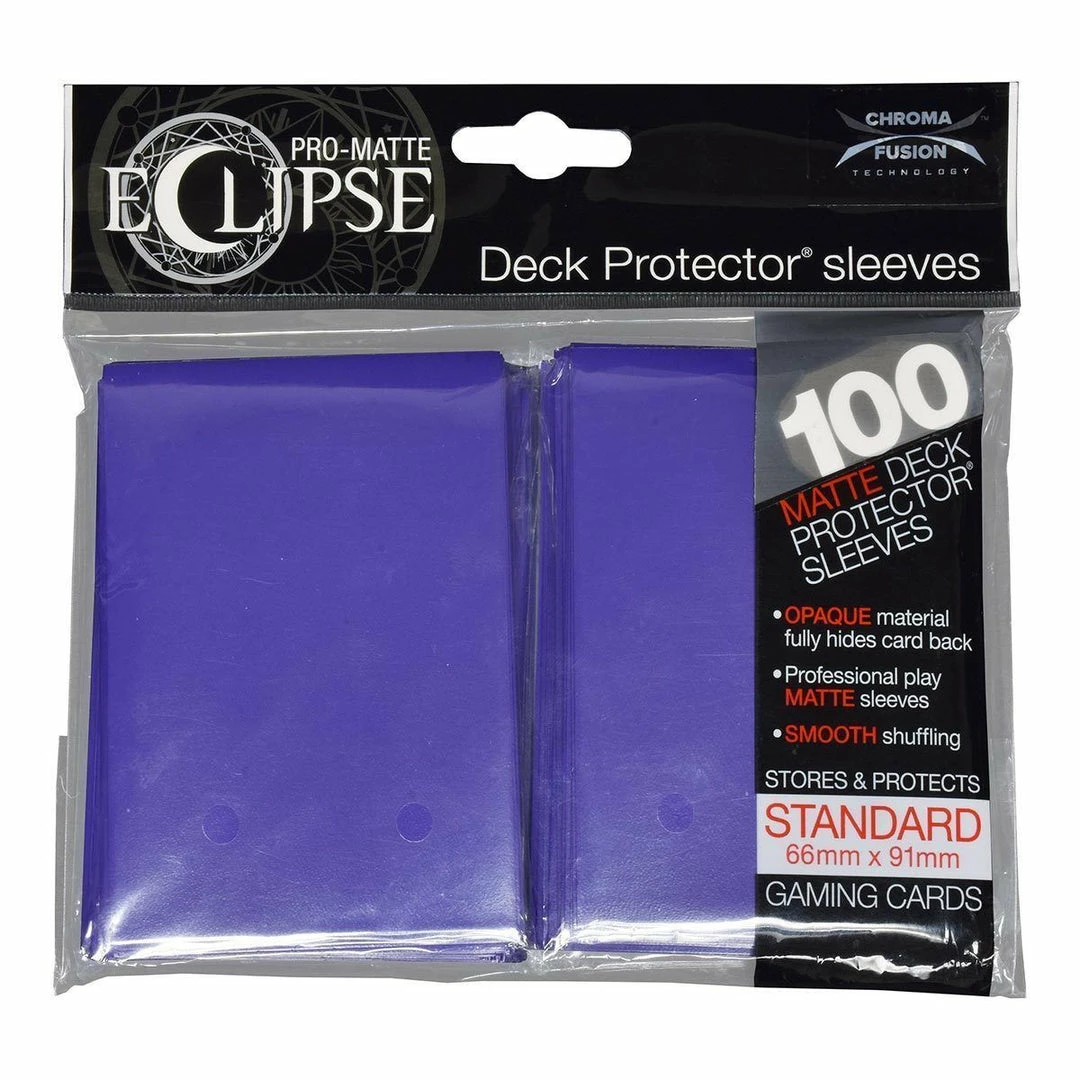 Eclipse Royal Purple Ultra Pro Pro-Matte Basic Sleeves 100CT 4 Eclipse Royal Purple Ultra Pro Pro-Matte Basic Sleeves 100CT