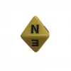 KOPLOW D8 Single Dice -Compass: Yellow