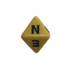 KOPLOW D8 Single Dice -Compass: Yellow
