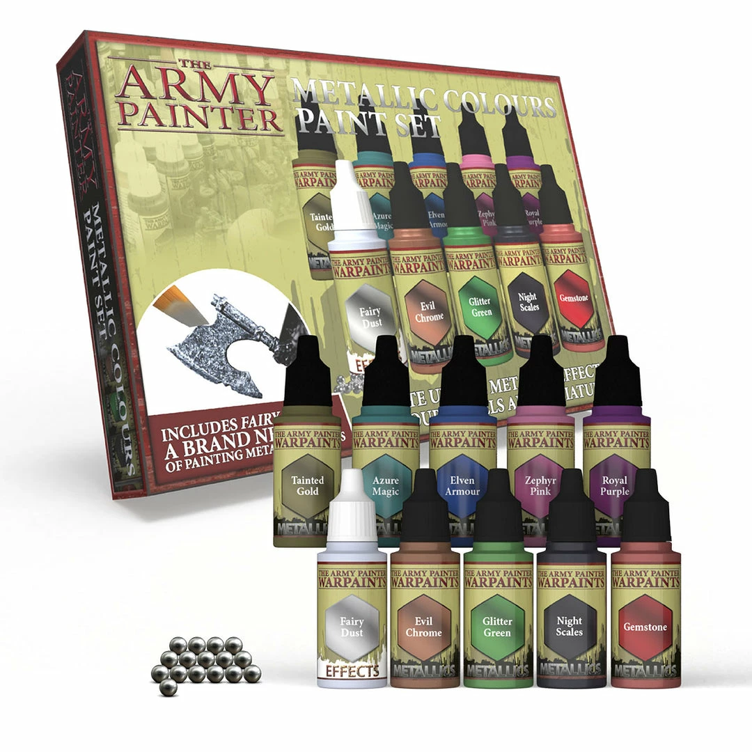THE ARMY PAINTER APS The Army Painter: Metallic Colours Paint Set 3 THE ARMY PAINTER APS The Army Painter: Metallic Colours Paint Set