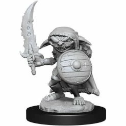 WIZKIDS Pathfinder: Deep Cuts Minis: Male Goblin Fighter W13 Unpainted Miniatures