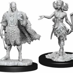 WIZKIDS Dungeons & Dragons: Nolzur`s Marvelous Unpainted Miniatures: Autumn Eladrin & Summer Eladrin W15 Miniature Games