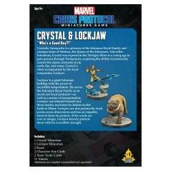 ATOMIC MASS GAMES Miniature Games Marvel Crisis Protocol: Crystal & Lockjaw Pack Expansion Miniatures Game