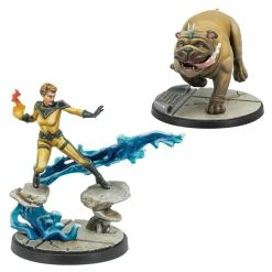 ATOMIC MASS GAMES Miniature Games Marvel Crisis Protocol: Crystal & Lockjaw Pack Expansion Miniatures Game