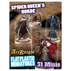 ARCKNIGHT Spider Queen’s Horde Flat Plastic Miniatures Miniature Games