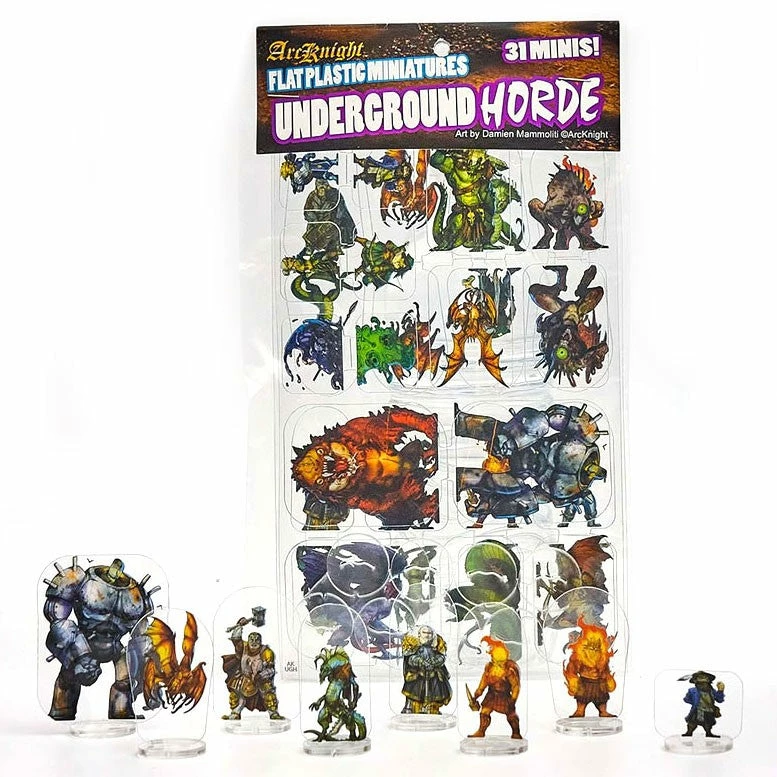 ARCKNIGHT Miniature Games Underground Horde Flat Plastic Miniatures 3 ARCKNIGHT Miniature Games Underground Horde Flat Plastic Miniatures